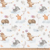 Printed Cotton MOUNA White / Orange